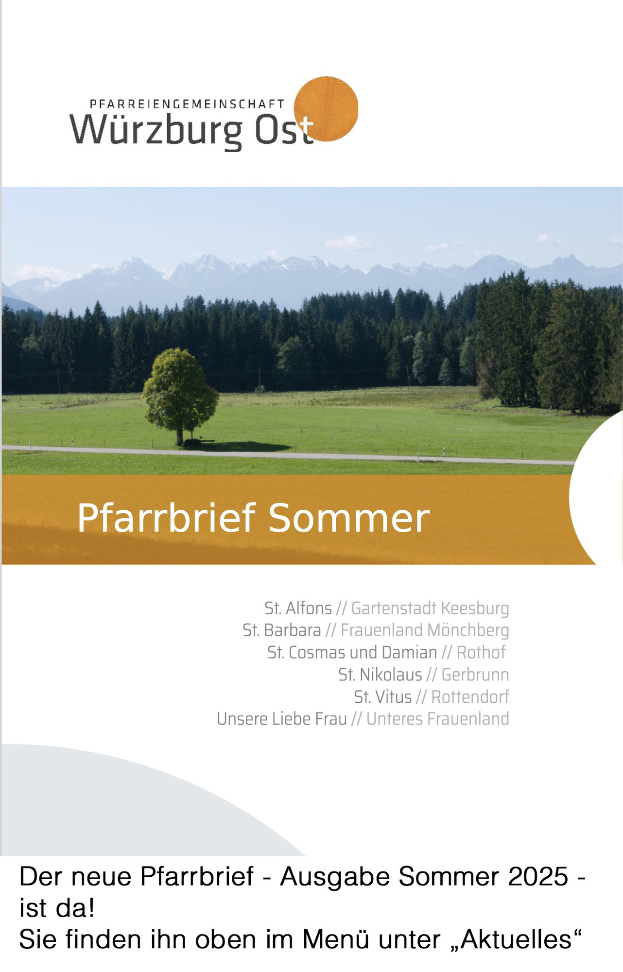 Pfarrbrief Sommer 2025